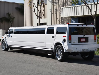 White Elite Coach Hummer H2 Limousine